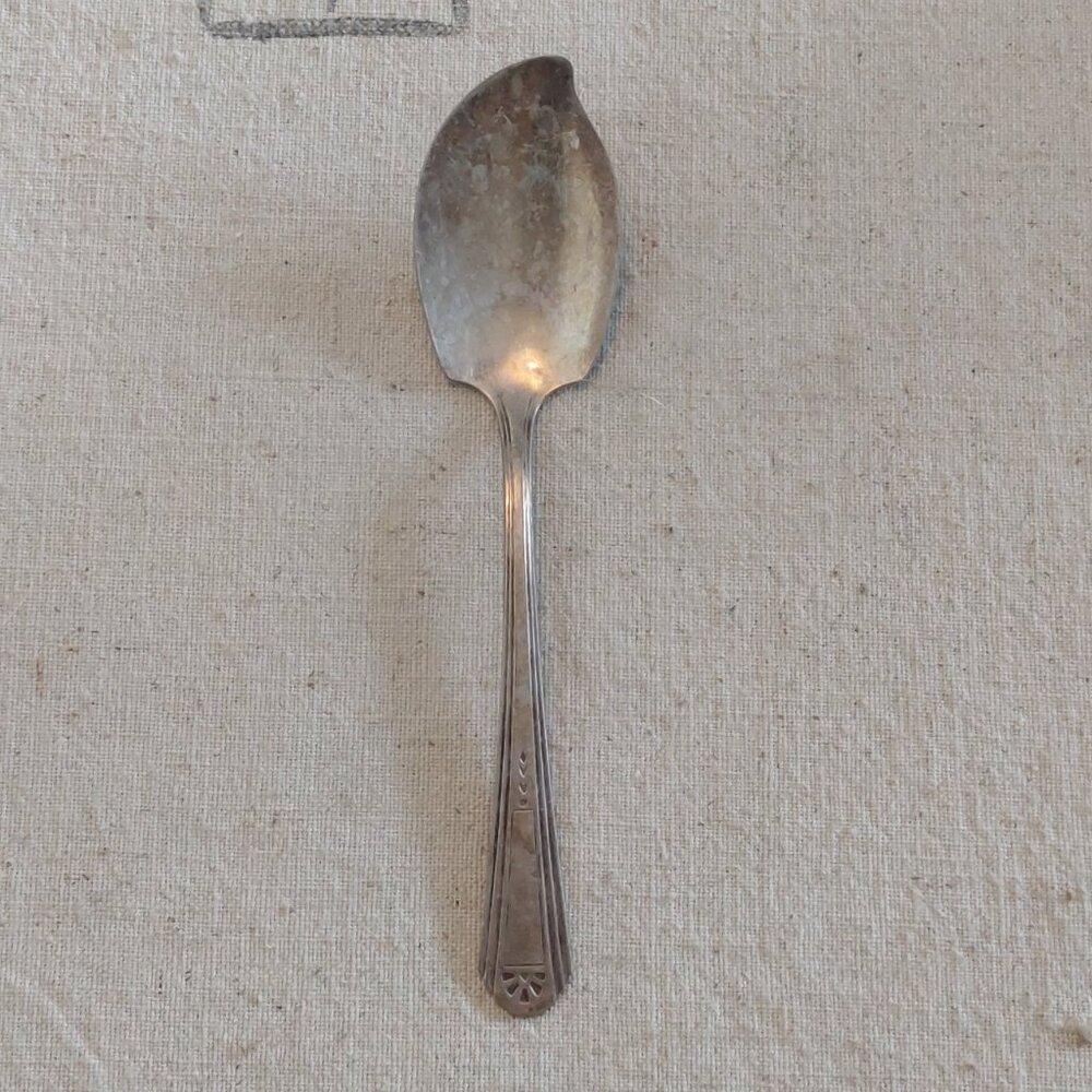 Vintage Wm Rogers MFG Co Silver plate jelly spoon